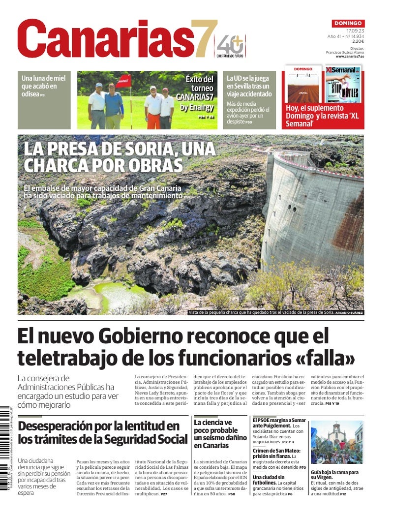 Portada Canarias7 17-09-2023