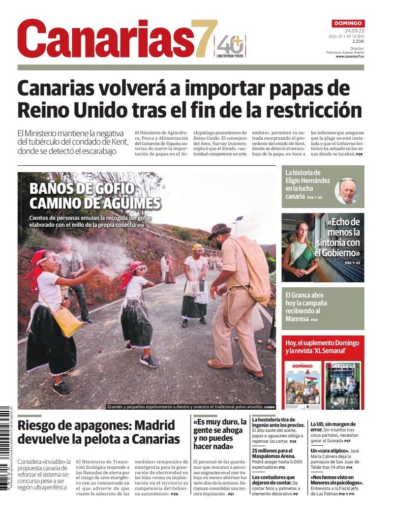 Portada Canarias7 24-09-2023