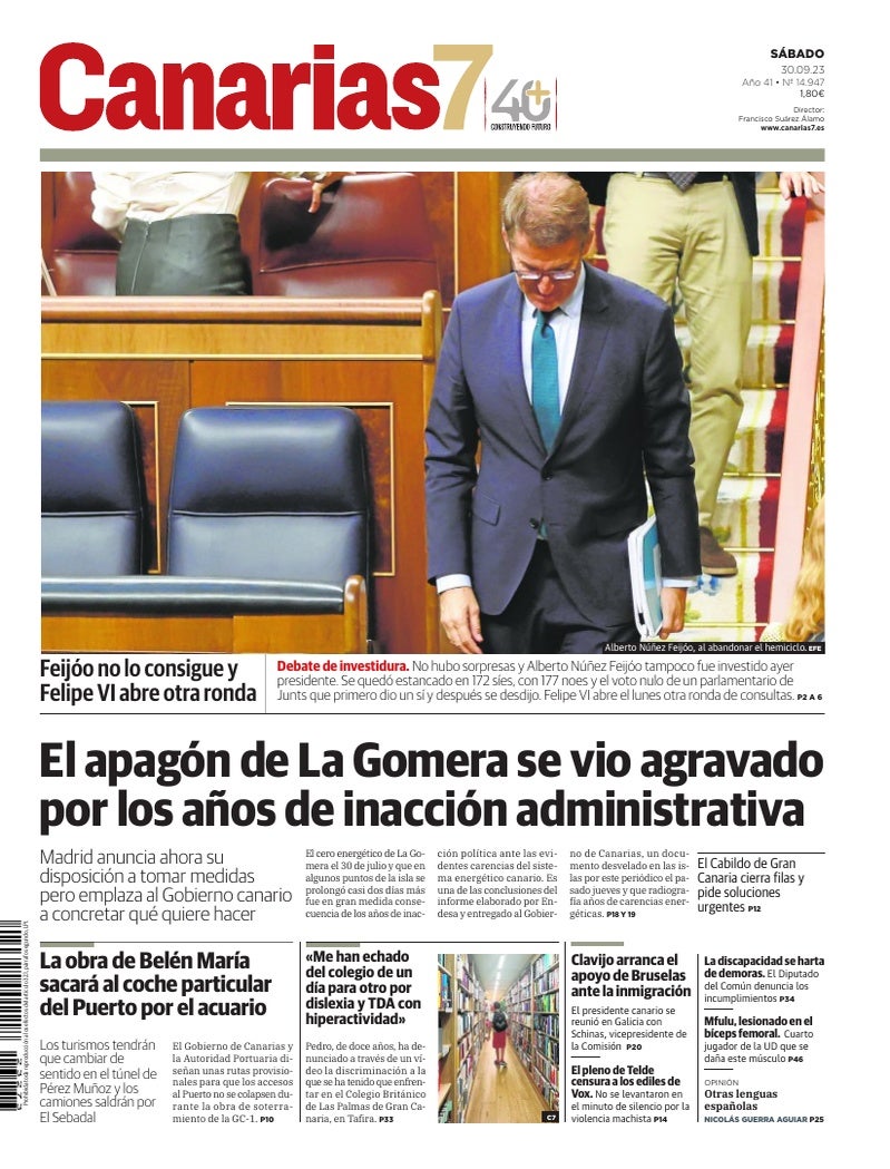 Portada Canarias7 30-09-2023