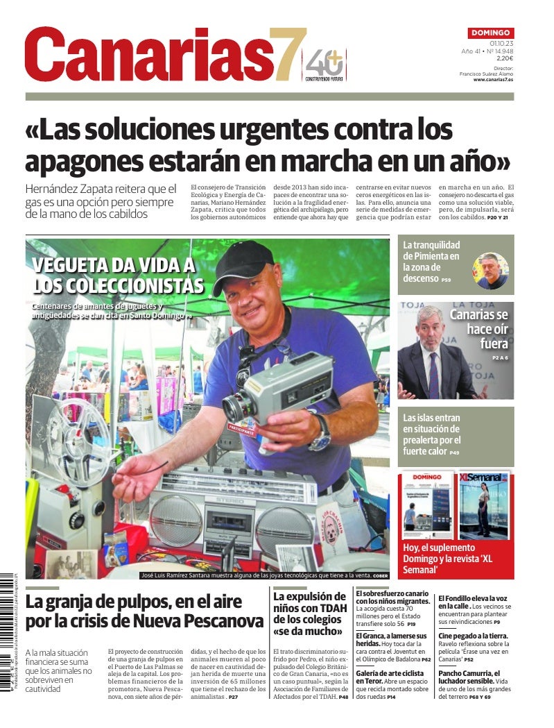 Portada Canarias7 01-10-2023