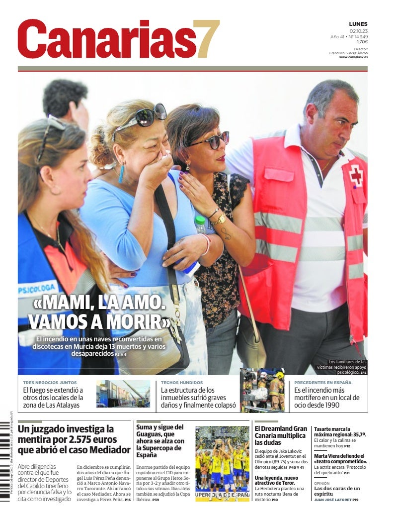 Portada Canarias7 02-10-2023