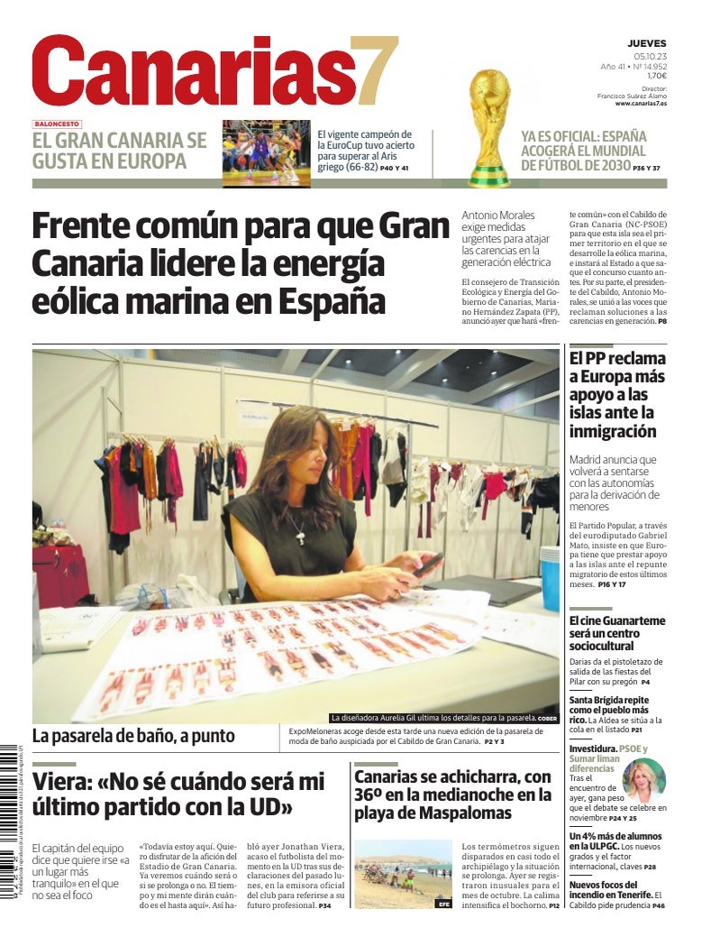 Portada Canarias7 05-10-2023