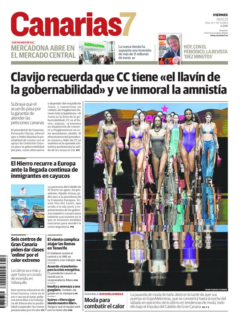 Portada Canarias7 06-10-2023