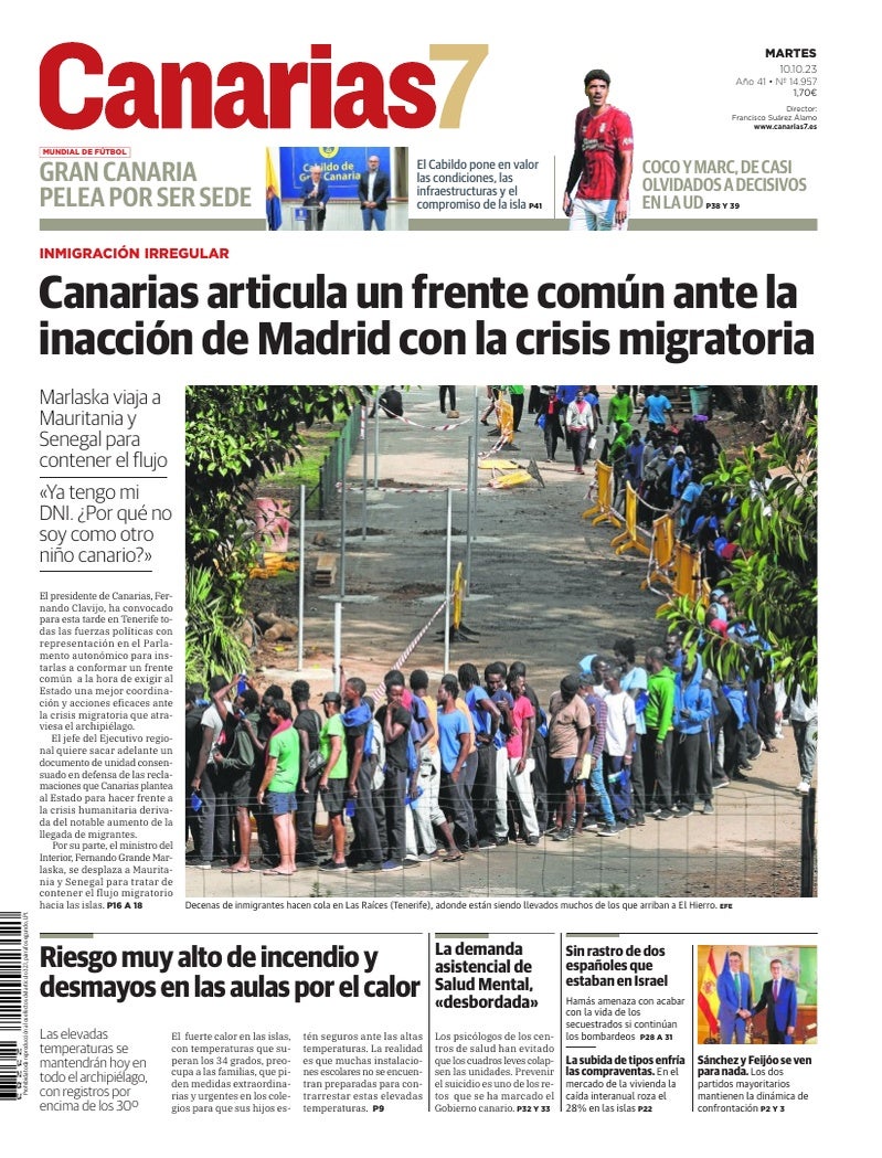 Portada Canarias7 10-10-2023