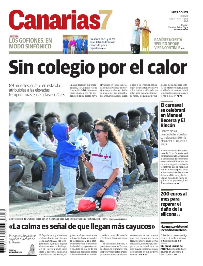 Portada Canarias7 11-10-2023
