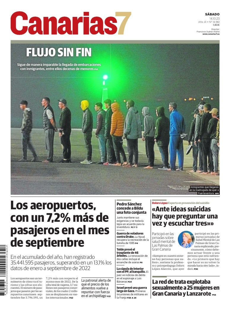 Portada Canarias7 14-10-2023