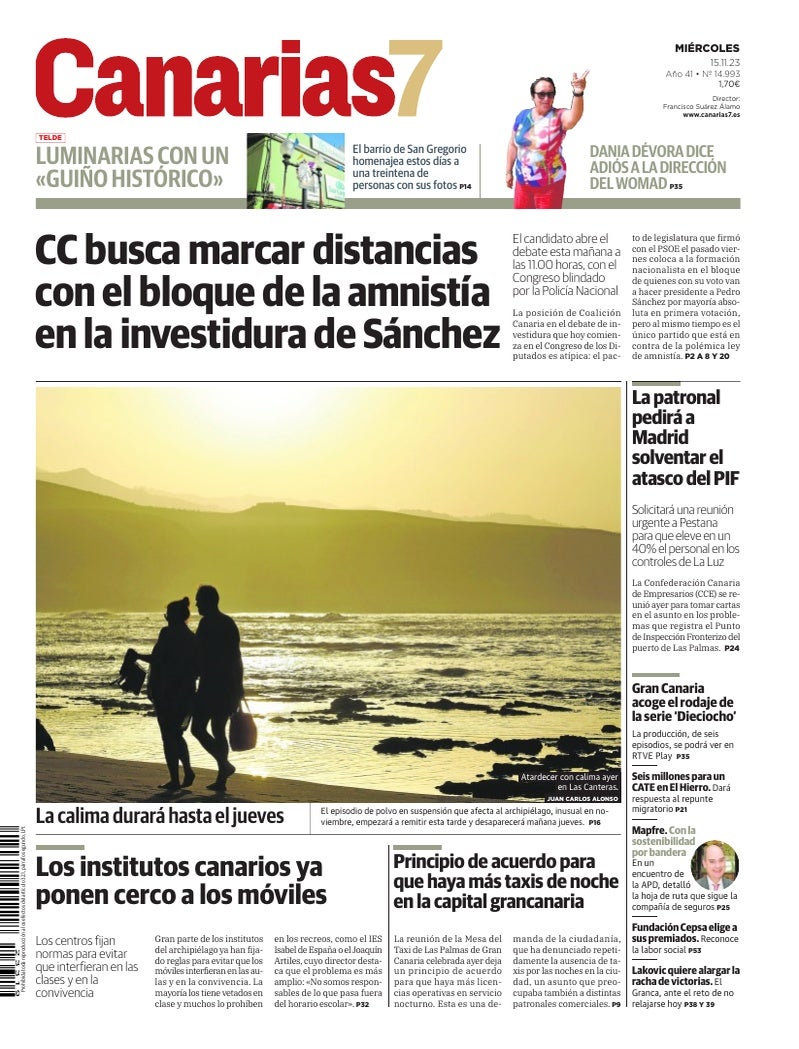 Portada Canarias7 15-11-2023