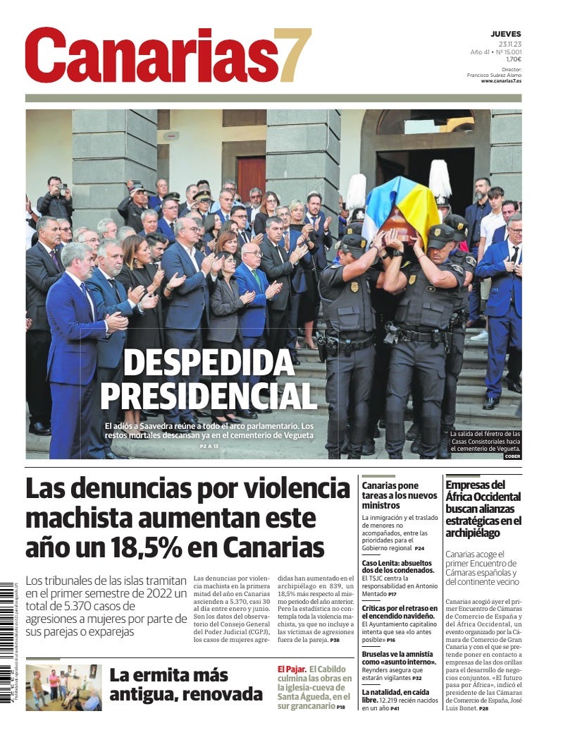 Portada Canarias7 23-11-2023