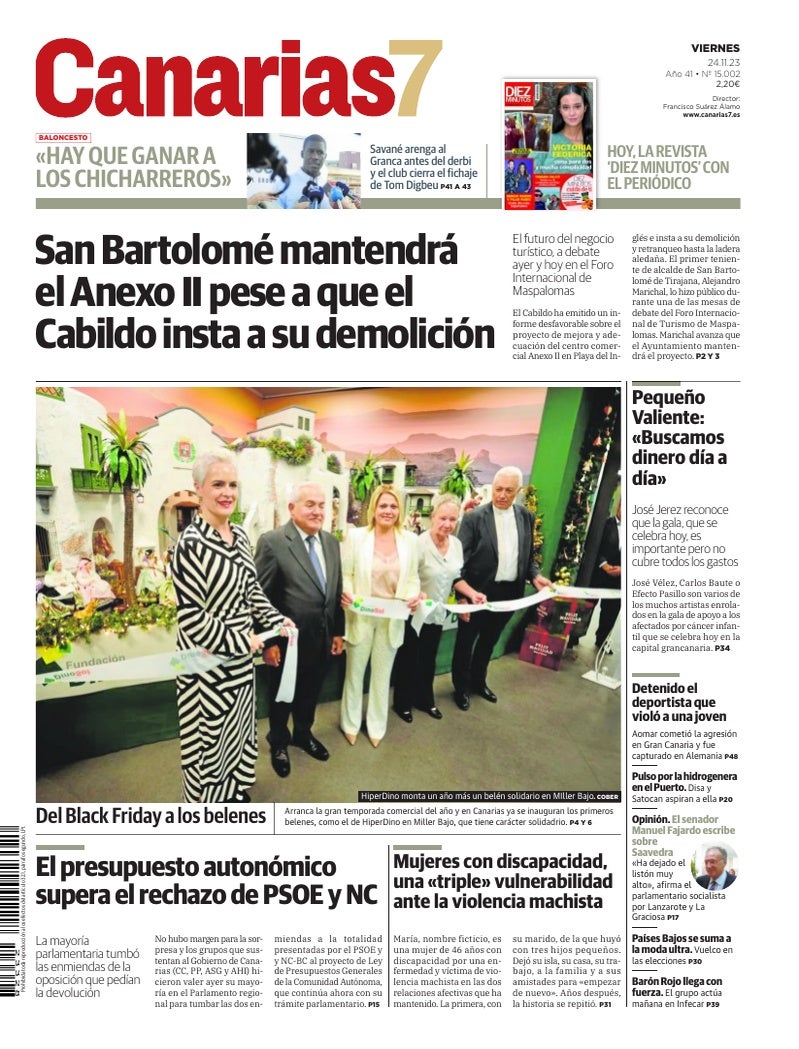 Portada Canarias7 24-11-2023