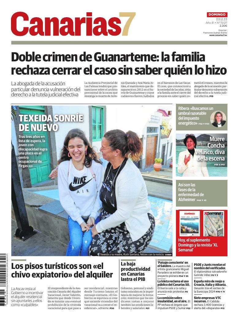 Portada Canarias7 03-12-2023