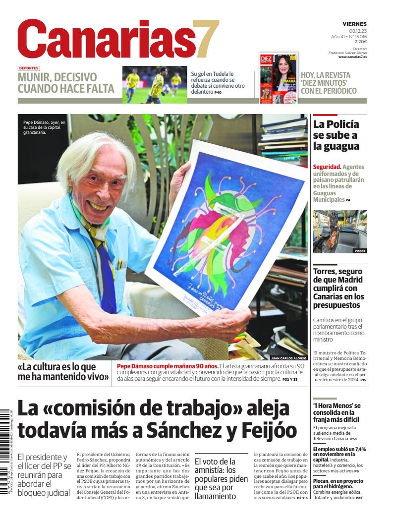 Portada Canarias7 08-12-2023