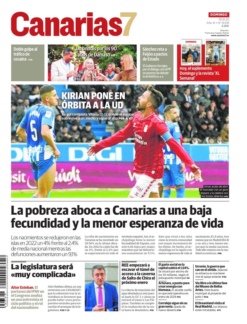 Portada Canarias7 10-12-2023