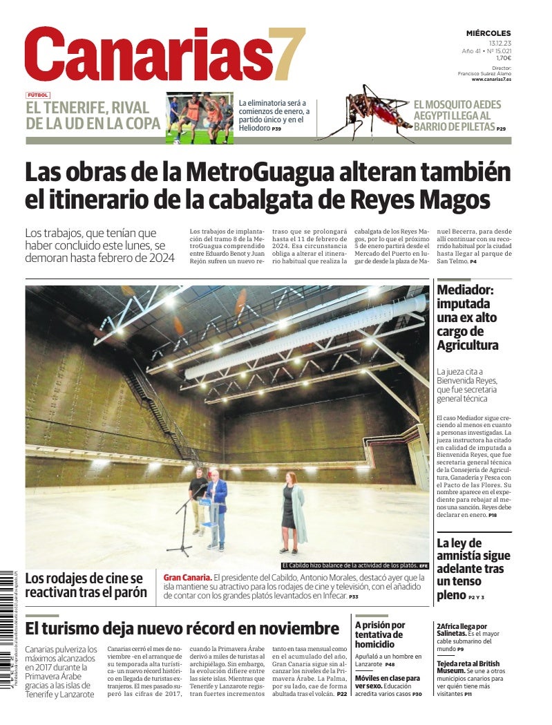 Portada Canarias7 13-12-2023