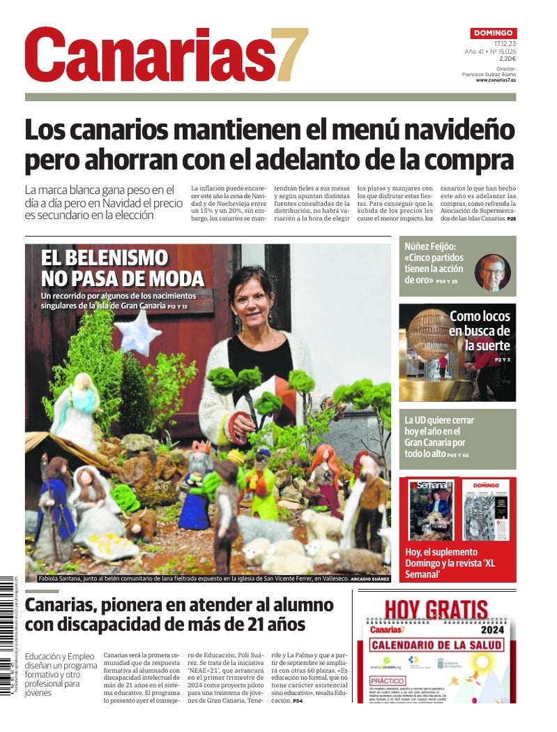 Portada Canarias7 17-12-2023