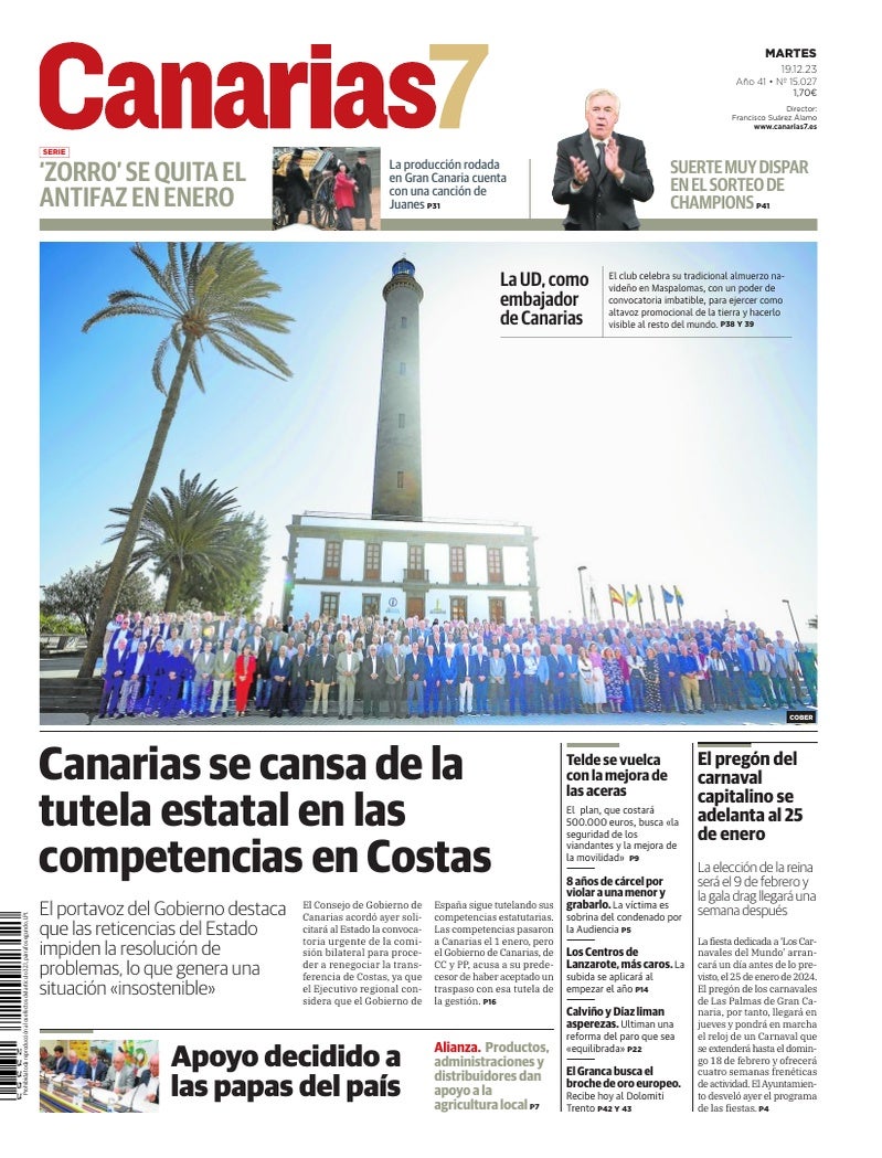Portada Canarias7 19-12-2023