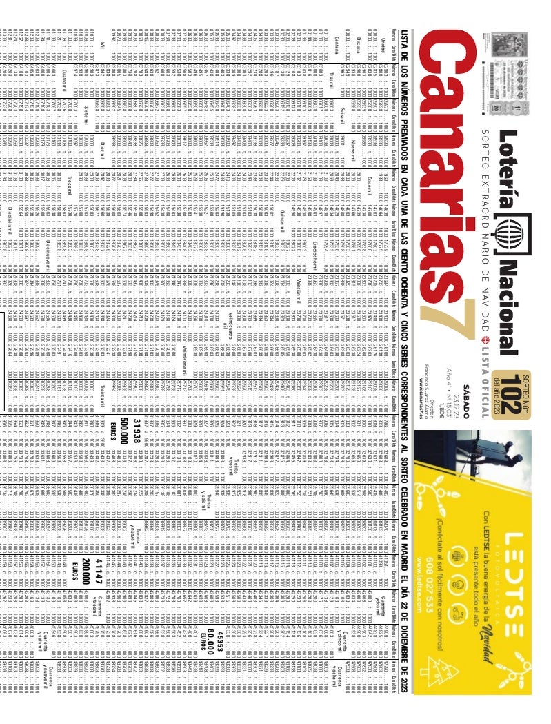 Portada Canarias7 23-12-2023