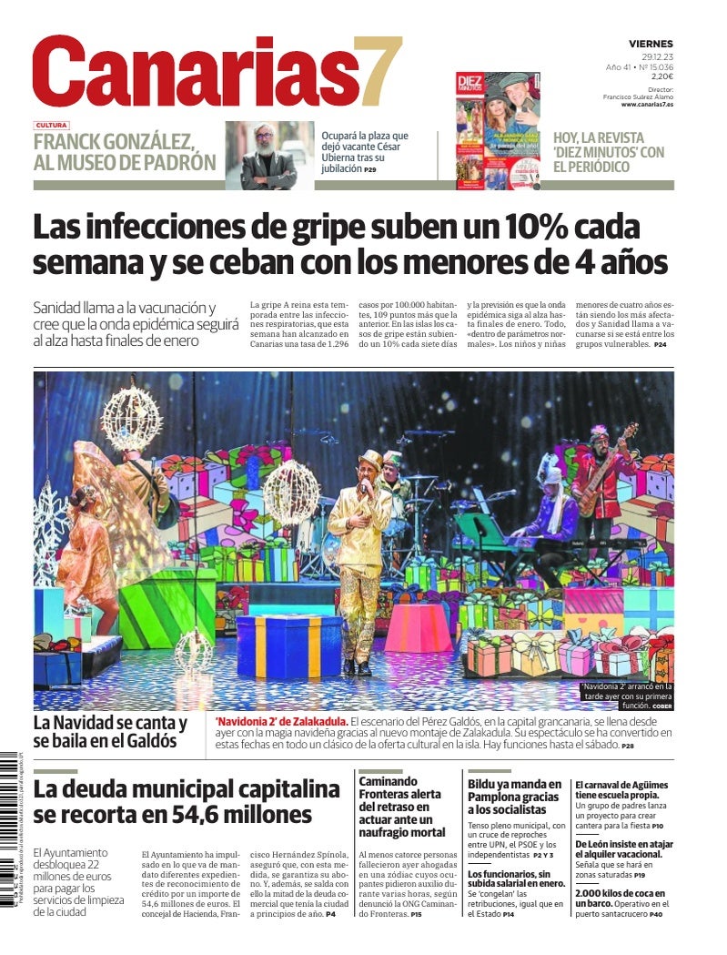 Portada Canarias7 29-12-2023