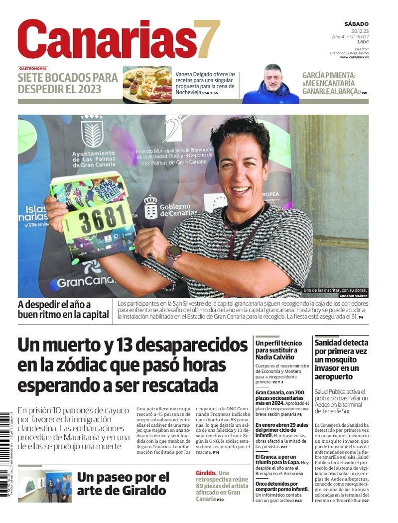 Portada Canarias7 30-12-2023