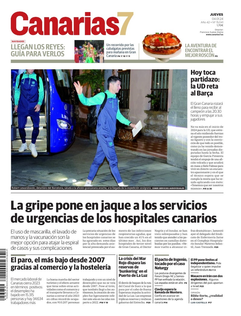 Portada Canarias7 04-01-2024