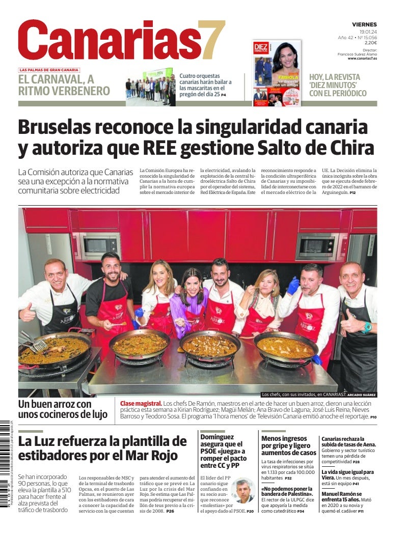 Portada Canarias7 19-01-2024