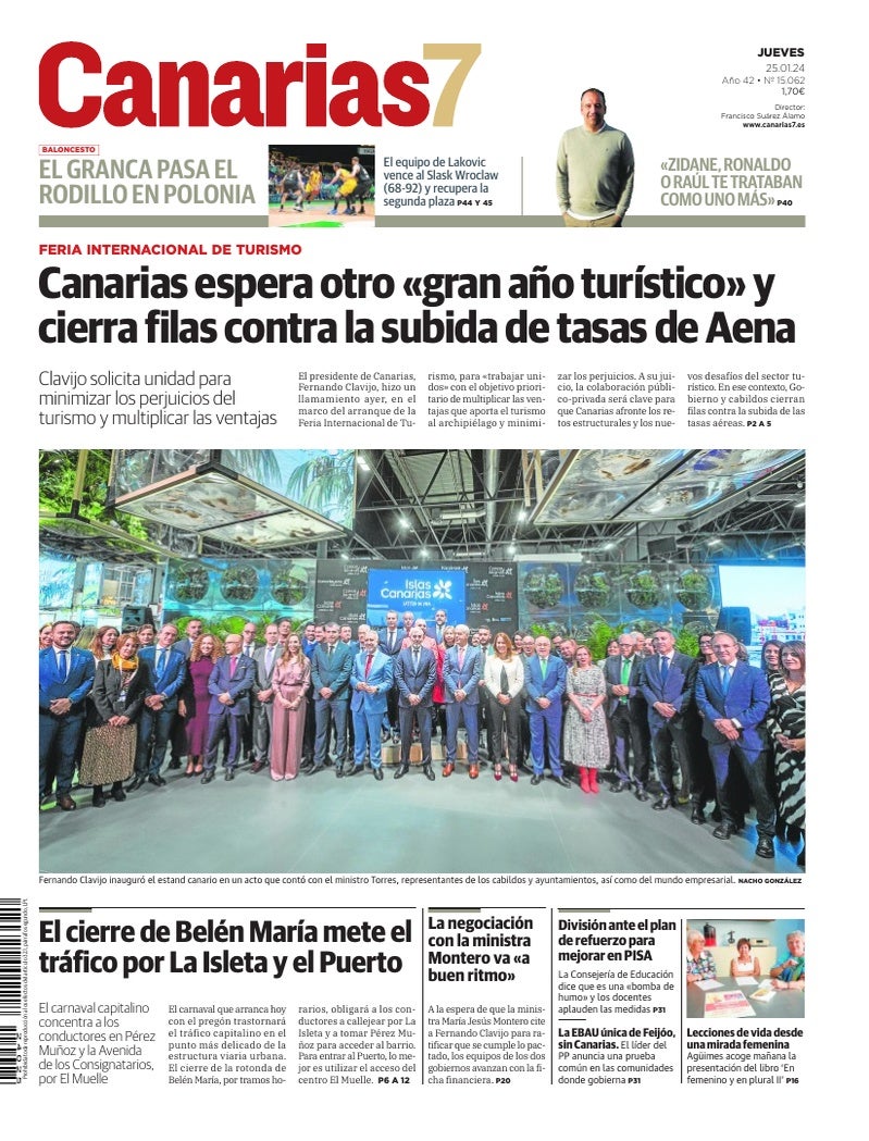 Portada Canarias7 25-01-2024
