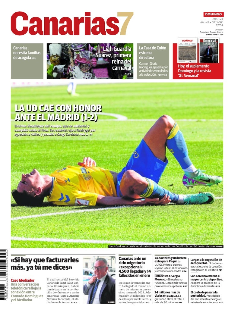 Portada Canarias7 28-01-2024