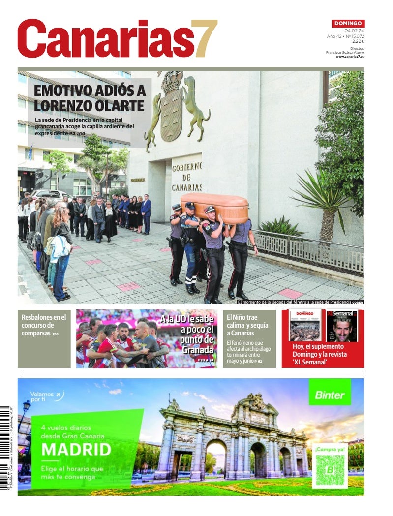 Portada Canarias7 04-02-2024