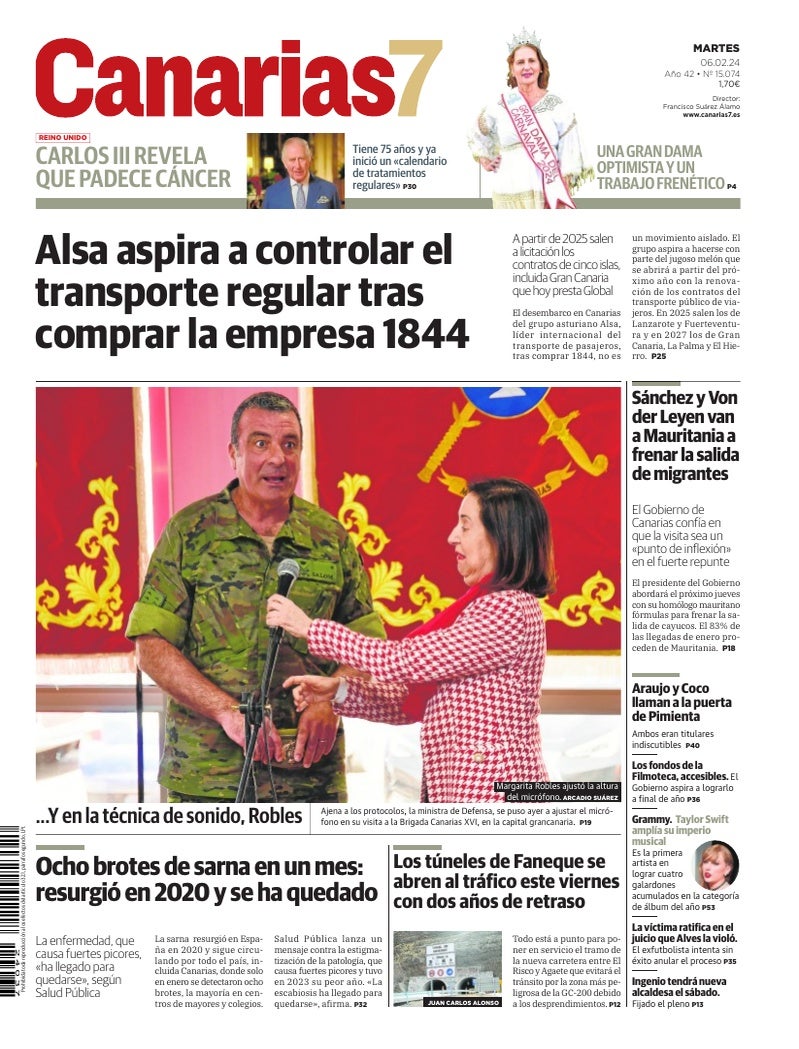 Portada Canarias7 06-02-2024