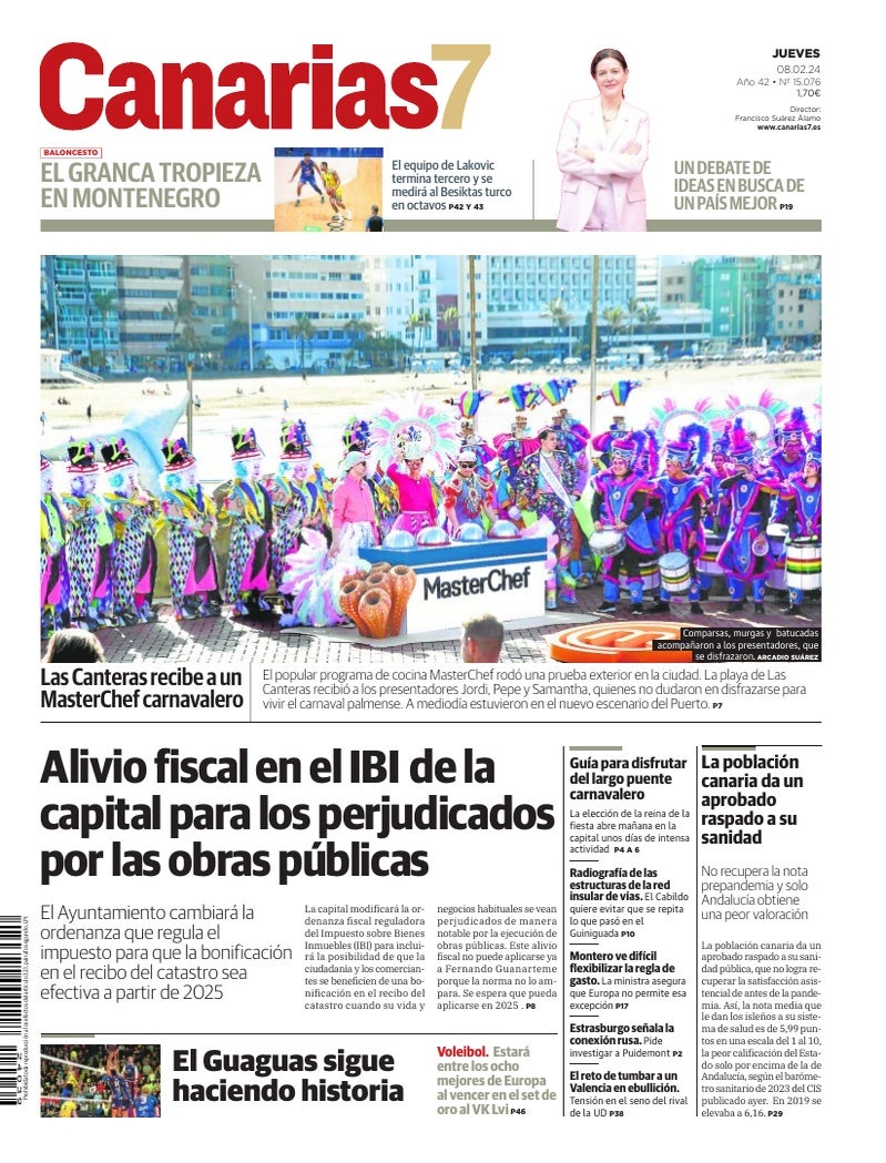 Portada Canarias7 08-02-2024
