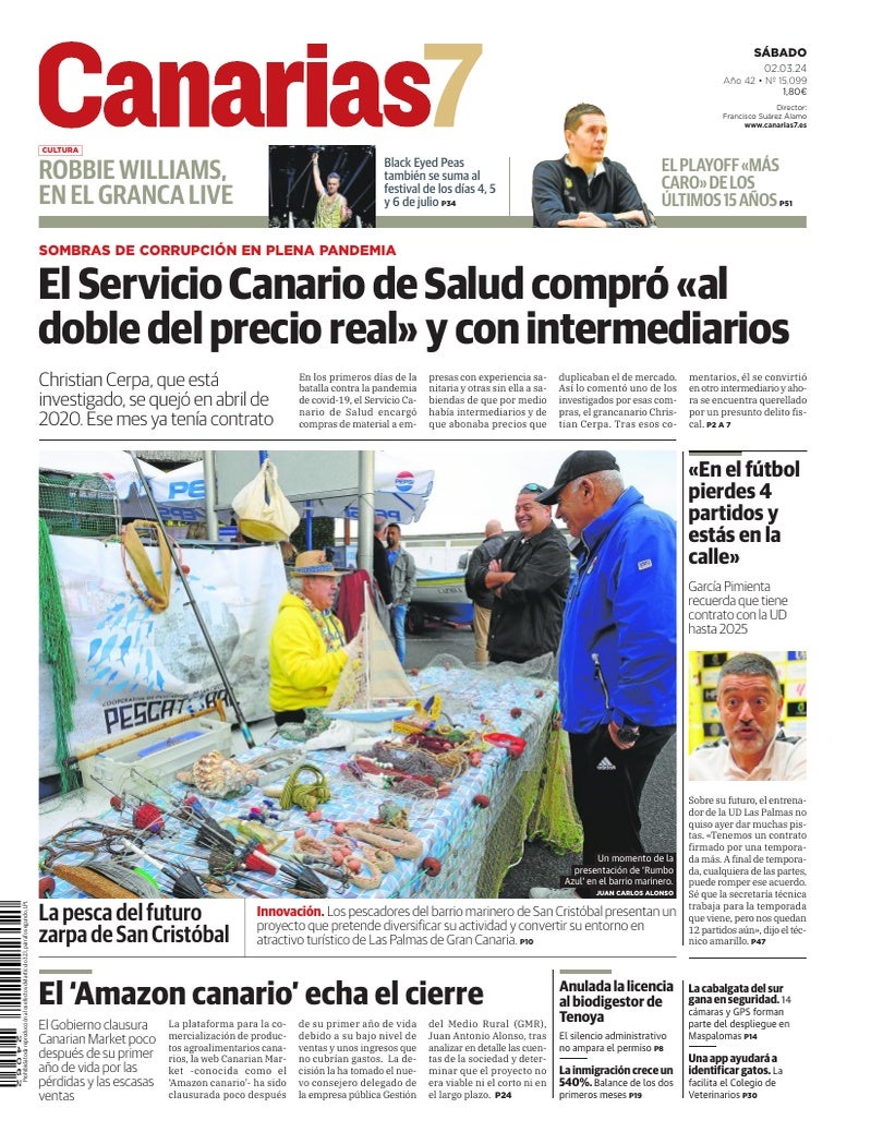 Portada Canarias7 02-03-2024