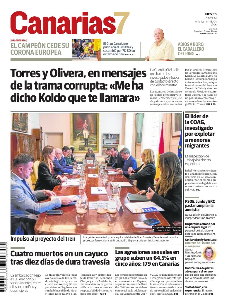 Portada Canarias7 07-03-2024