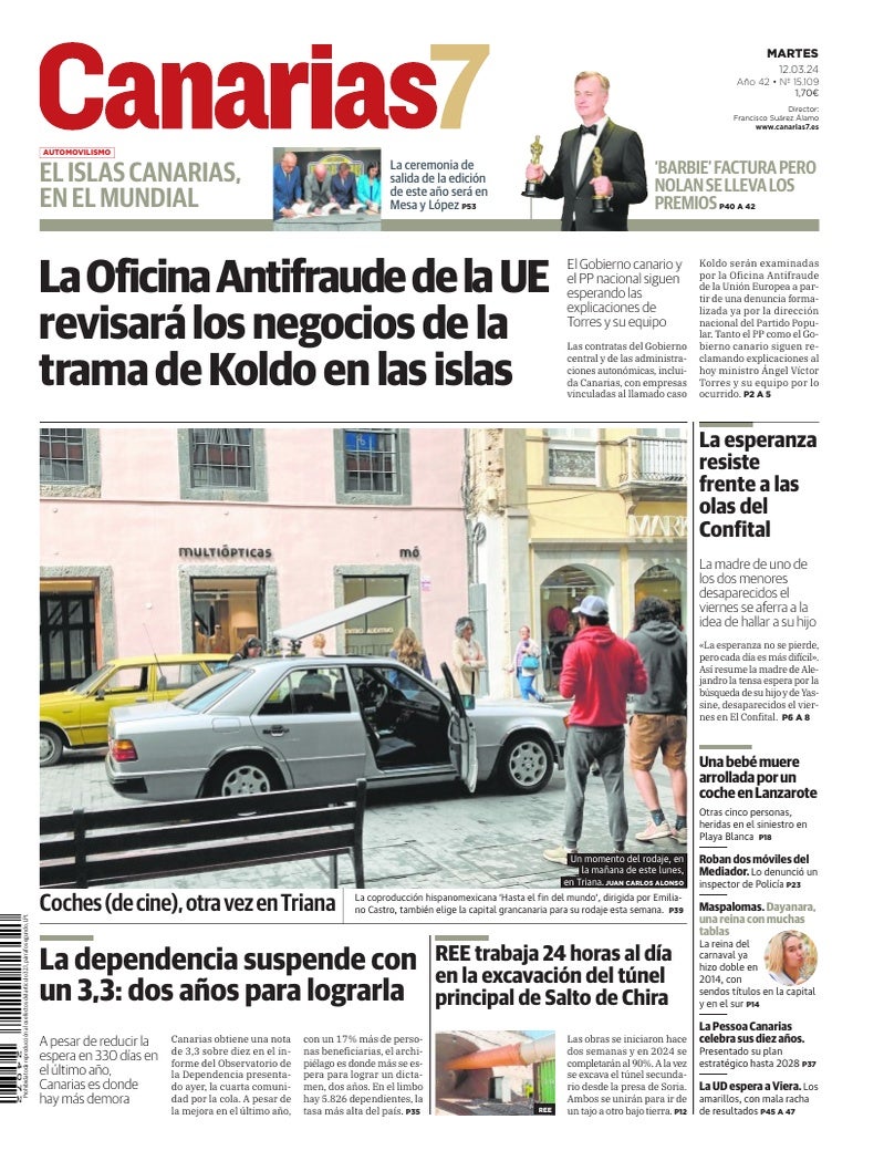 Portada Canarias7 12-03-2024