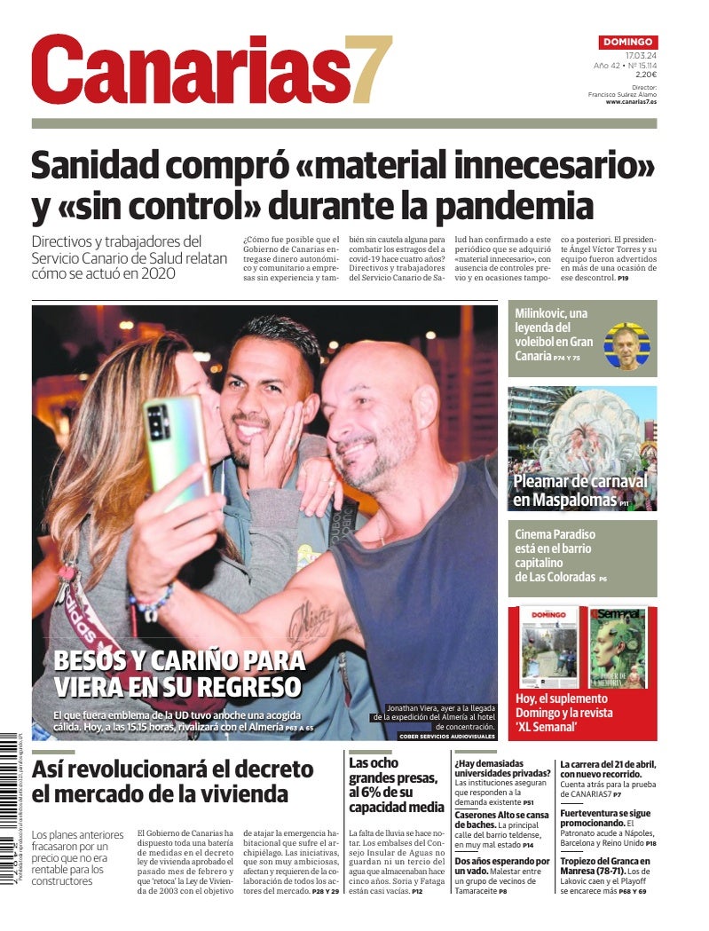 Portada Canarias7 17-03-2024