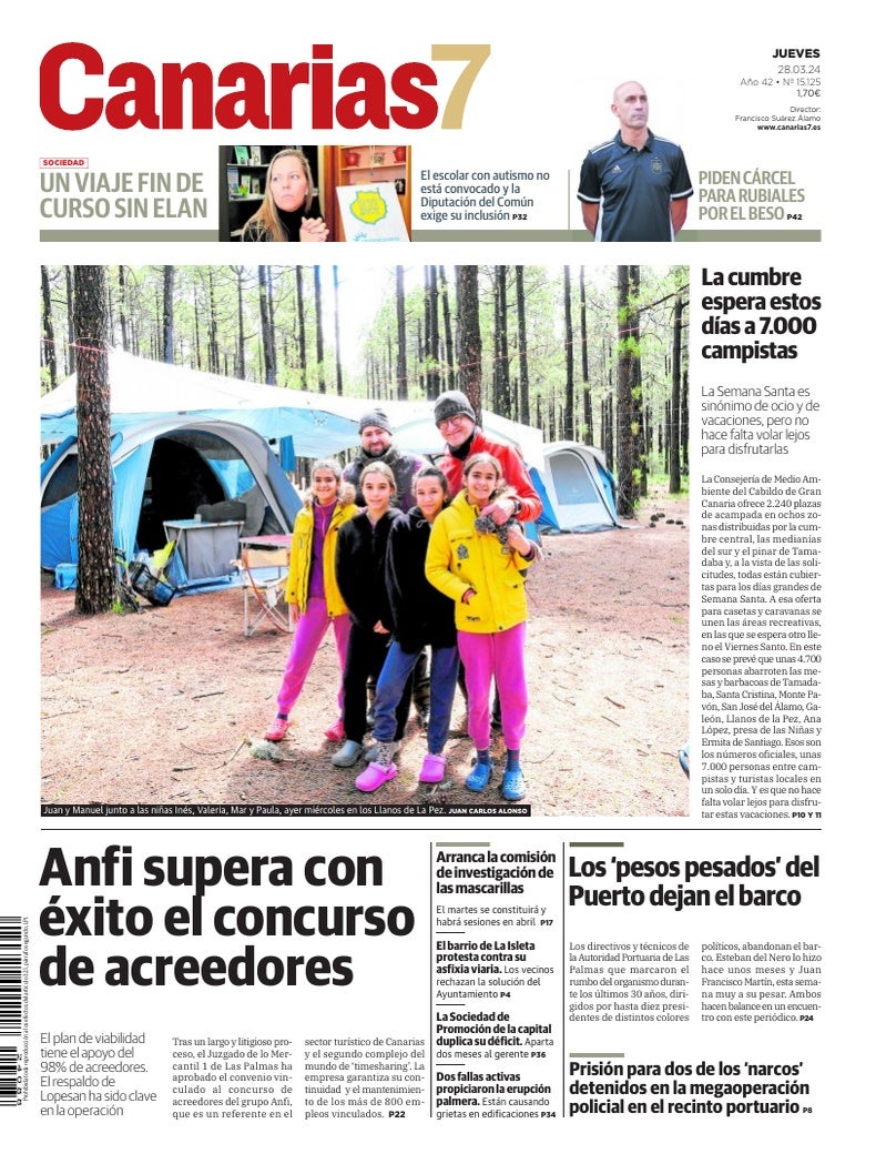 Portada Canarias7 28-03-2024