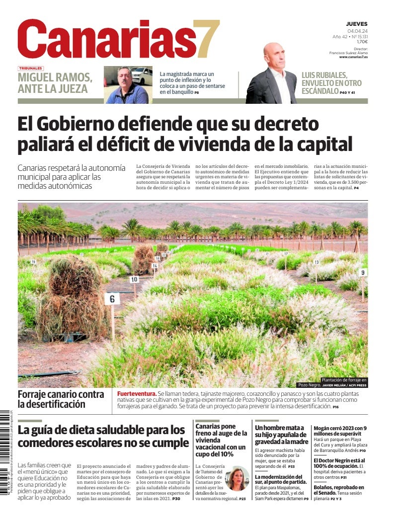 Portada Canarias7 04-04-2024