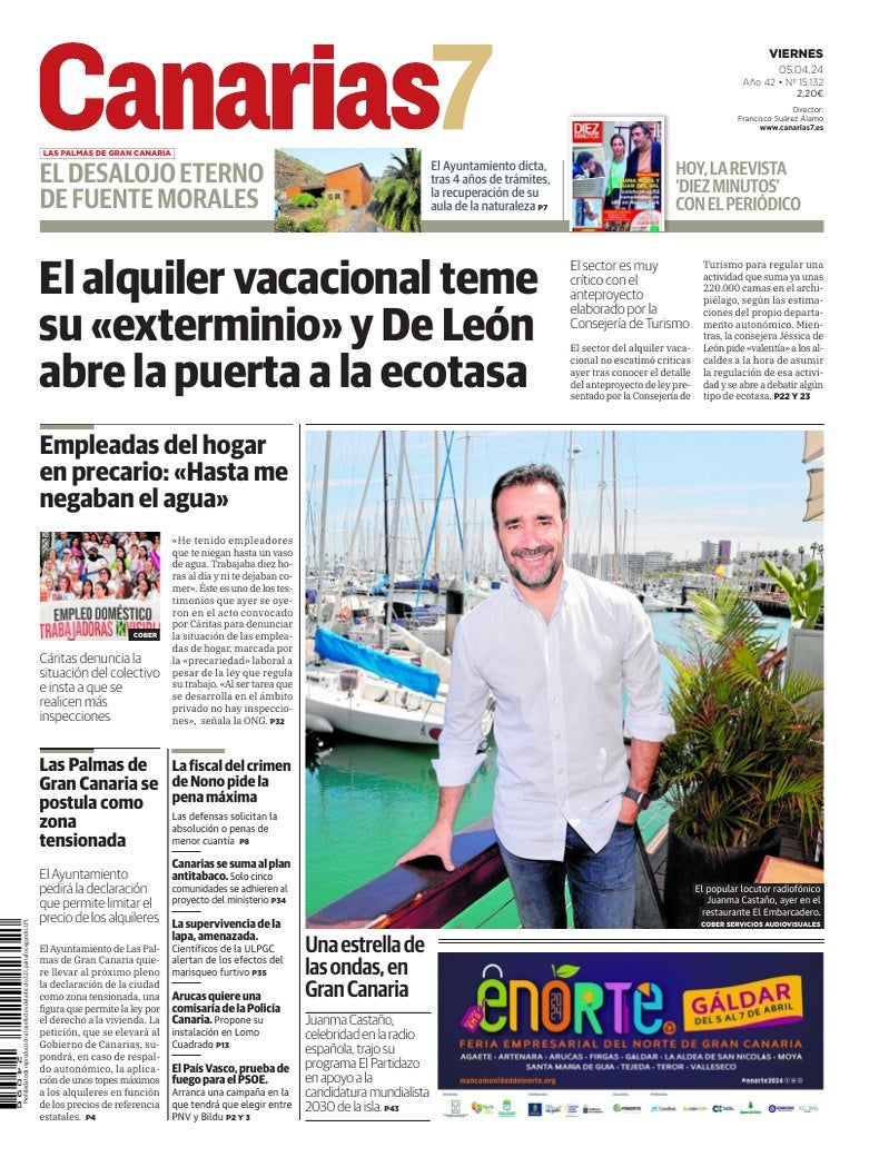 Portada Canarias7 05-04-2024