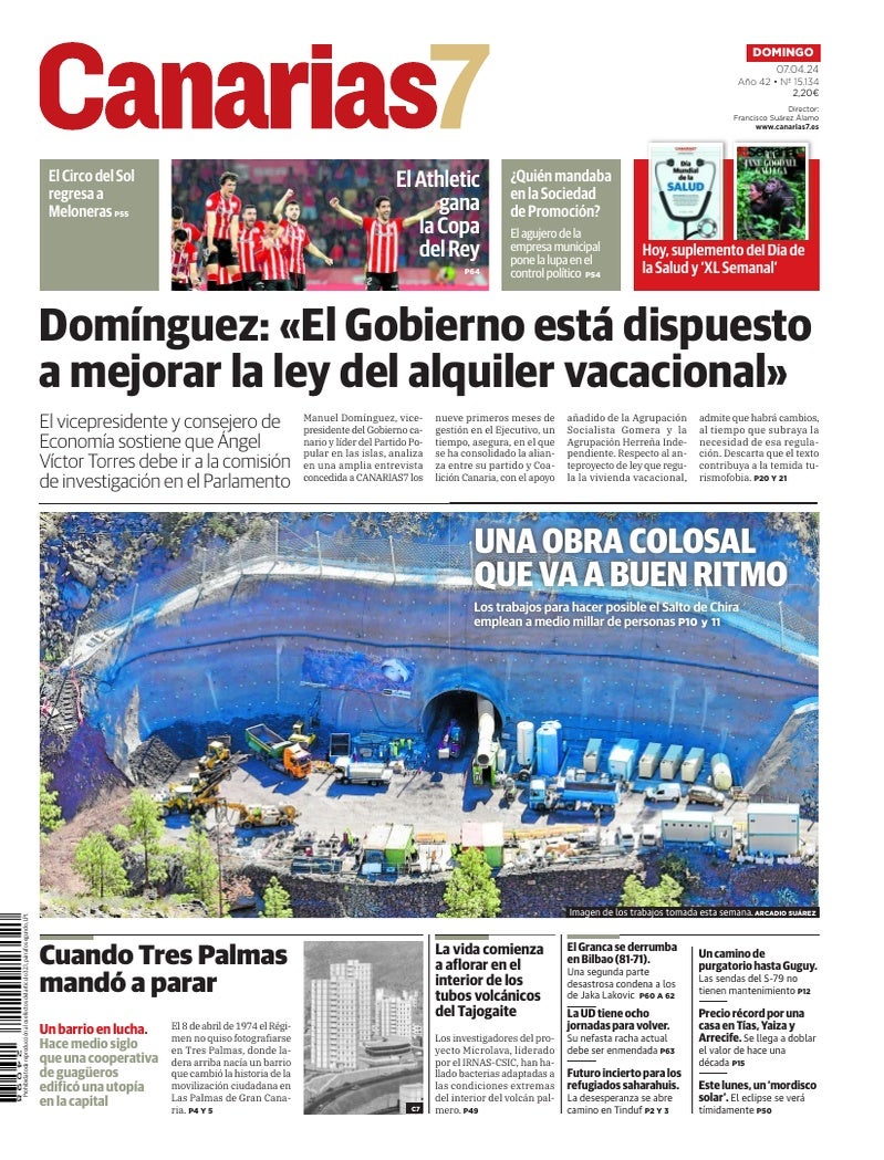 Portada Canarias7 07-04-2024