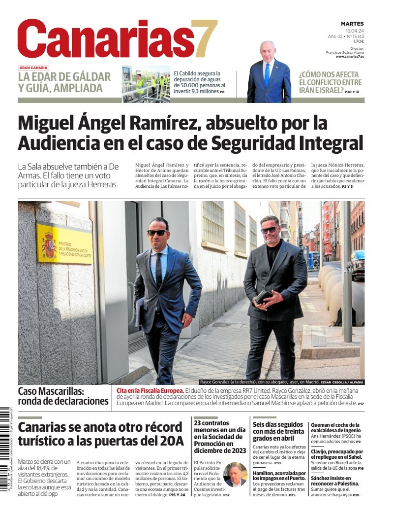 Portada Canarias7 16-04-2024