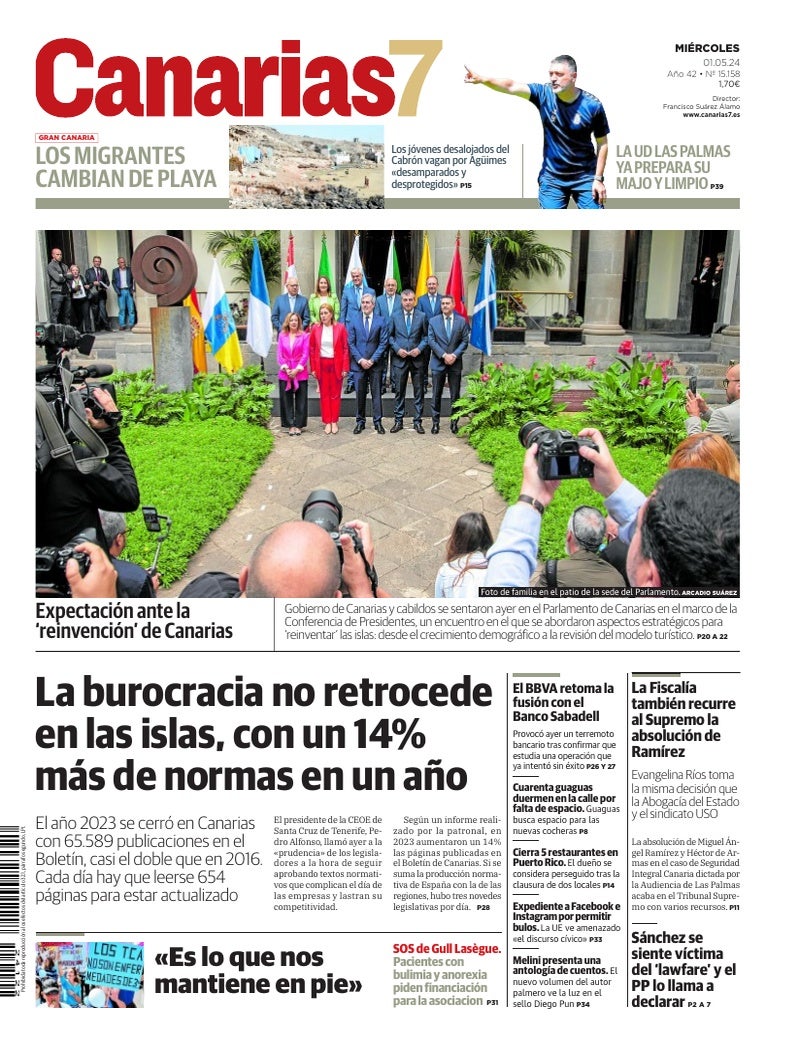 Portada Canarias7 01-05-2024