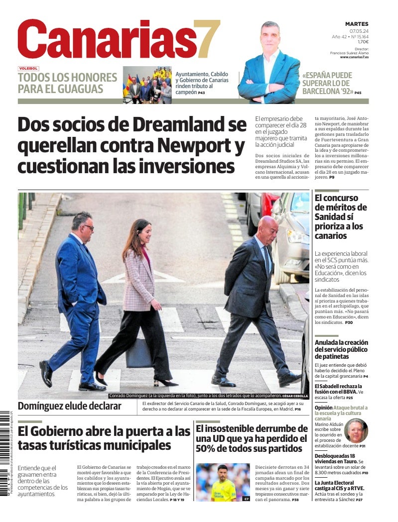 Portada Canarias7 07-05-2024