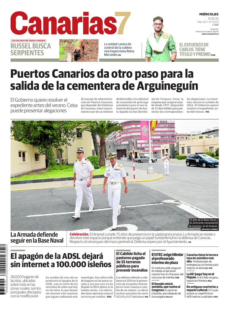 Portada Canarias7 15-05-2024