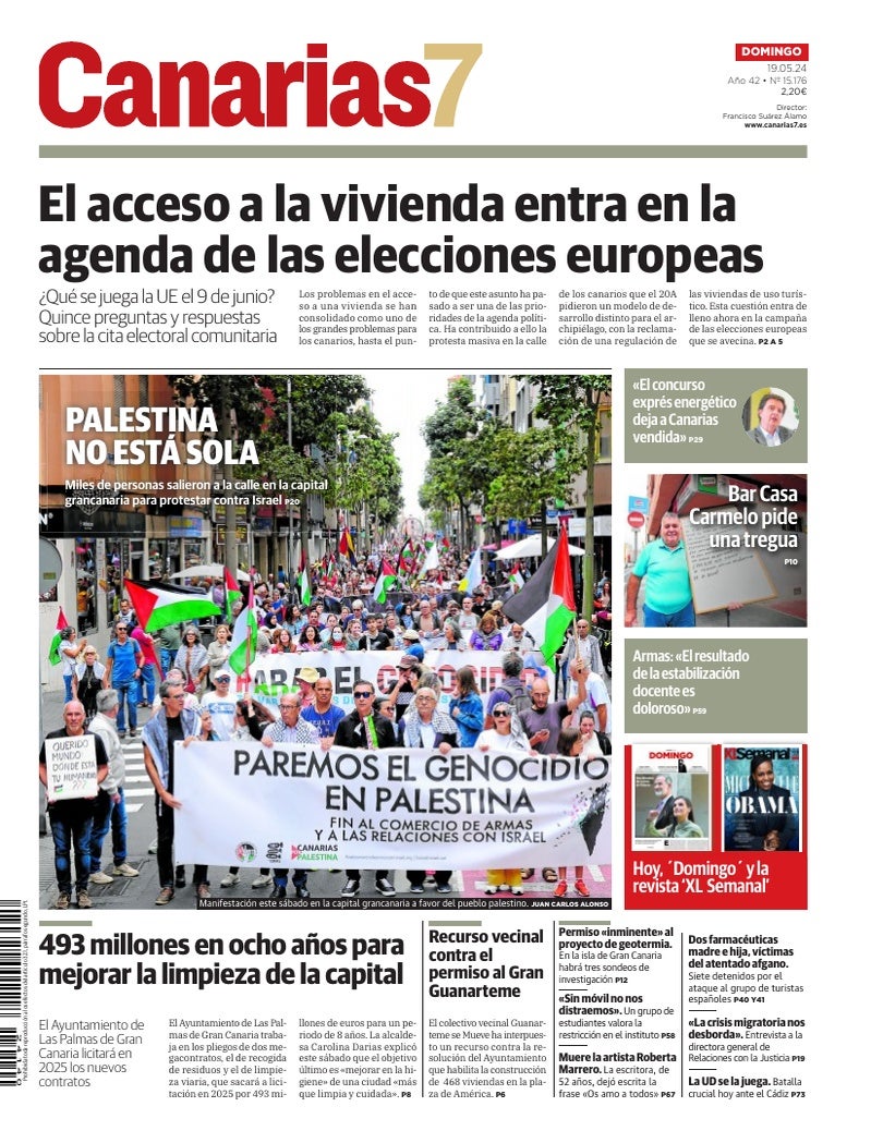 Portada Canarias7 19-05-2024