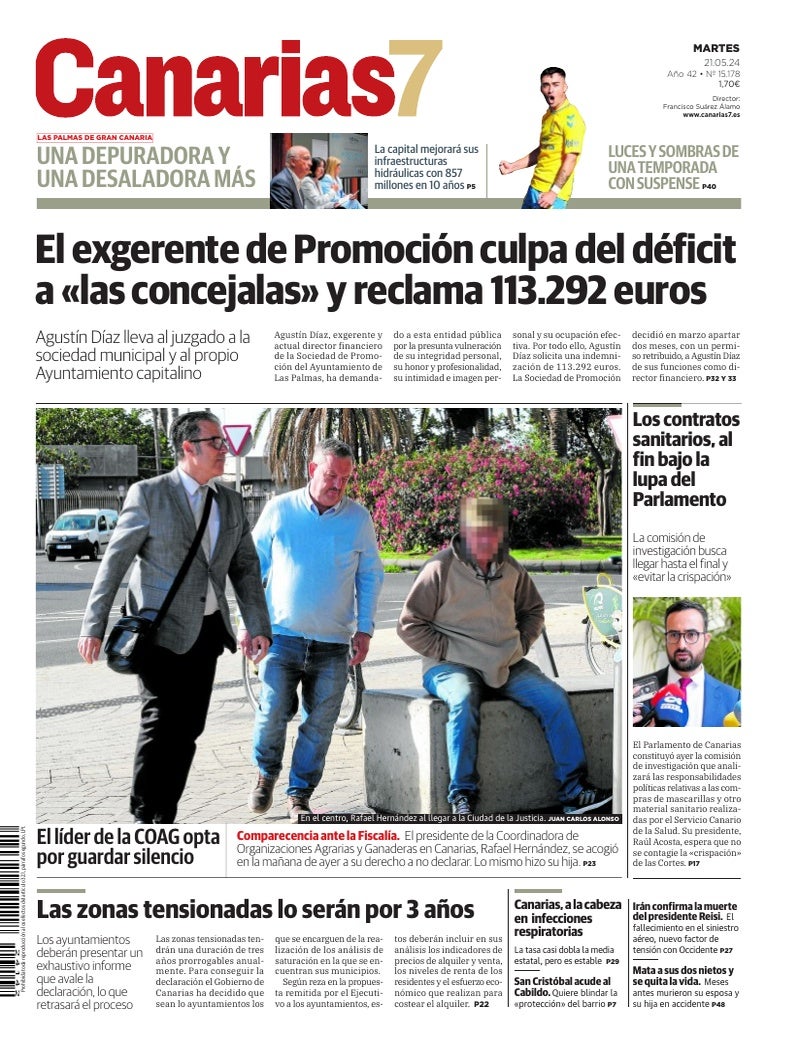 Portada Canarias7 21-05-2024