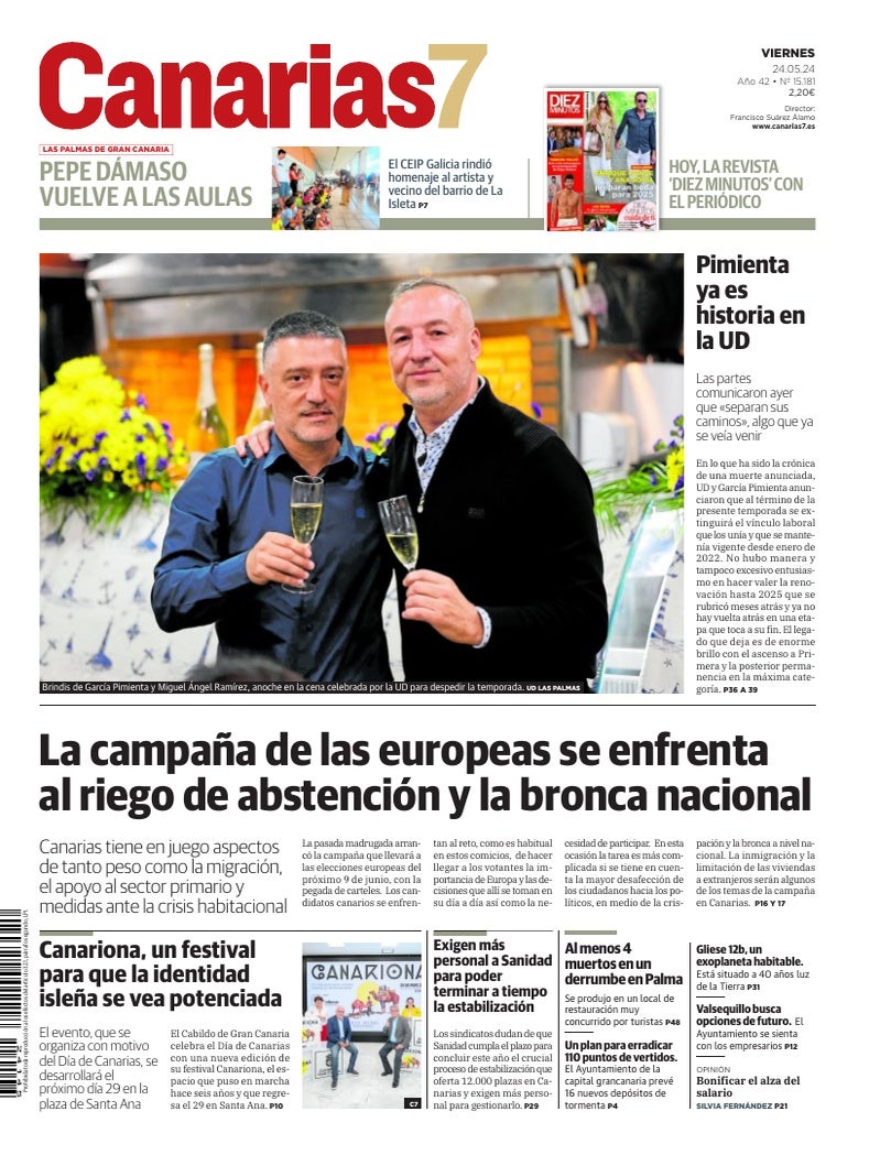 Portada Canarias7 24-05-2024
