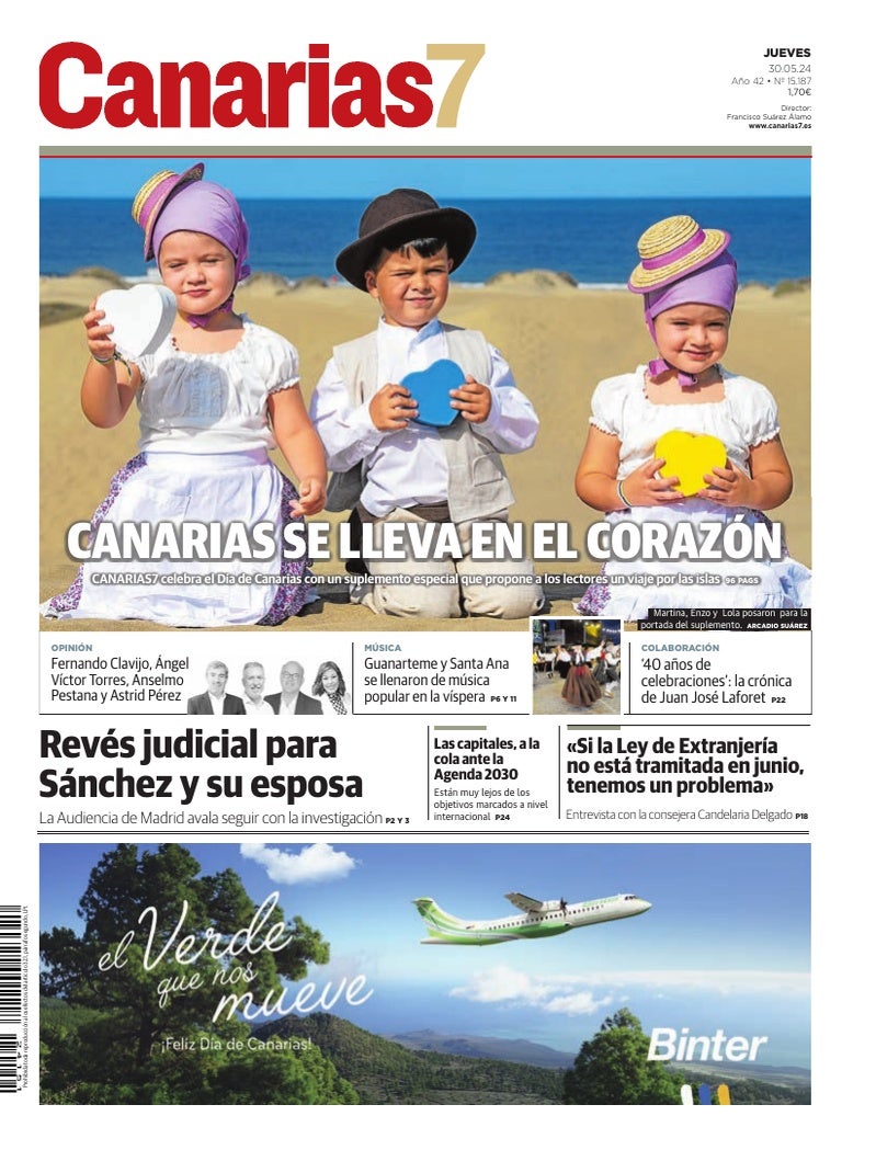 Portada Canarias7 30-05-2024