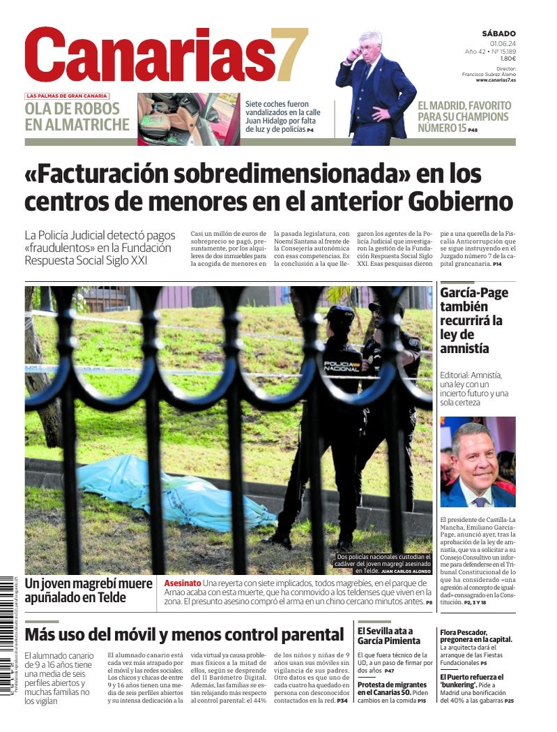 Portada Canarias7 01-06-2024
