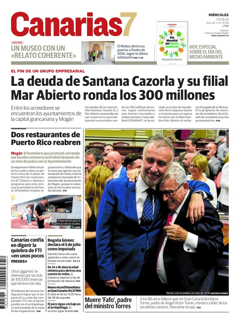 Portada Canarias7 05-06-2024