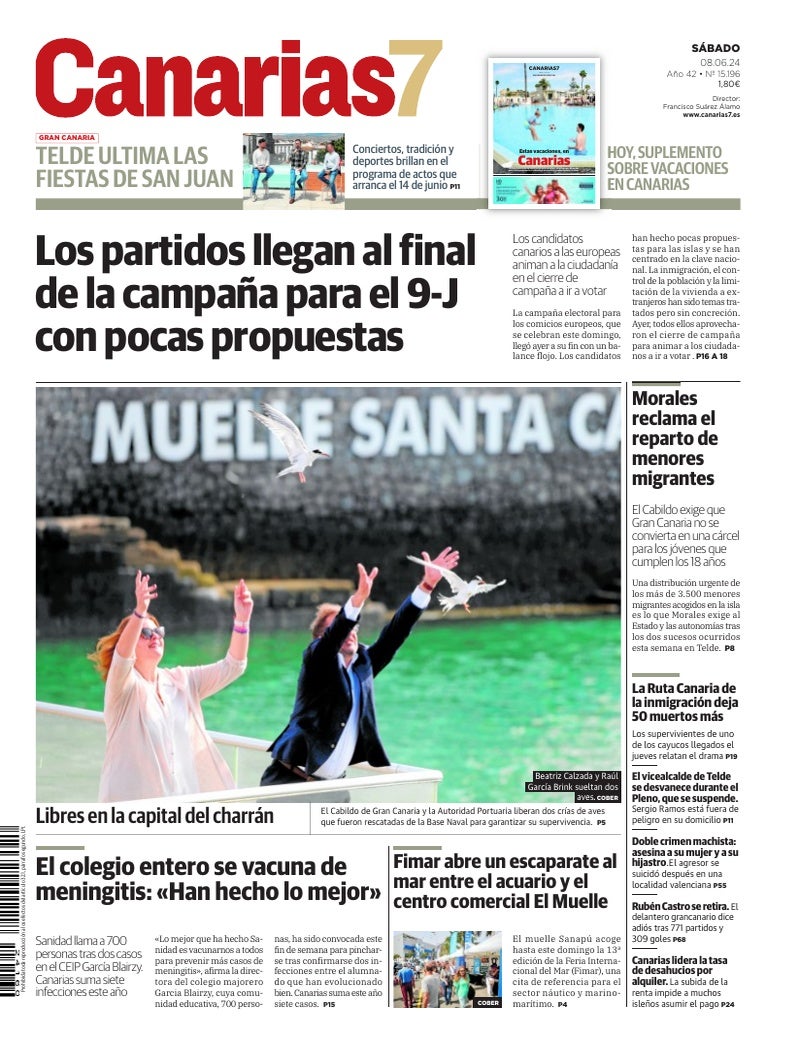 Portada Canarias7 08-06-2024