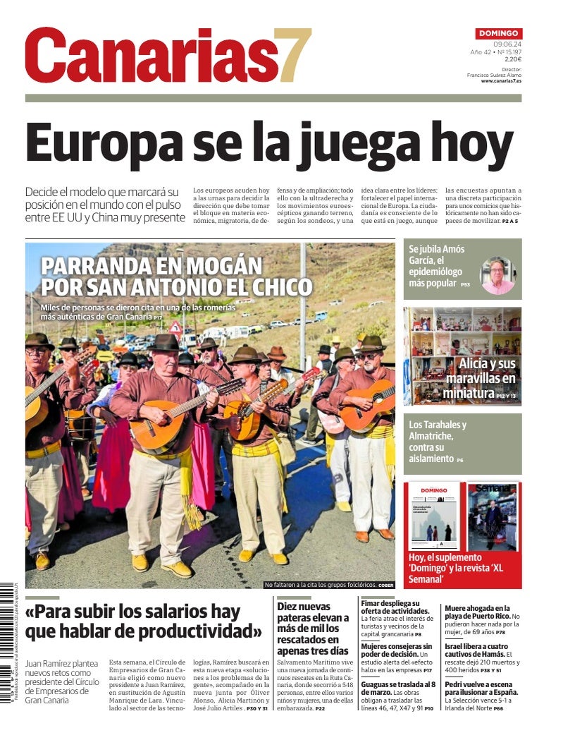 Portada Canarias7 09-06-2024