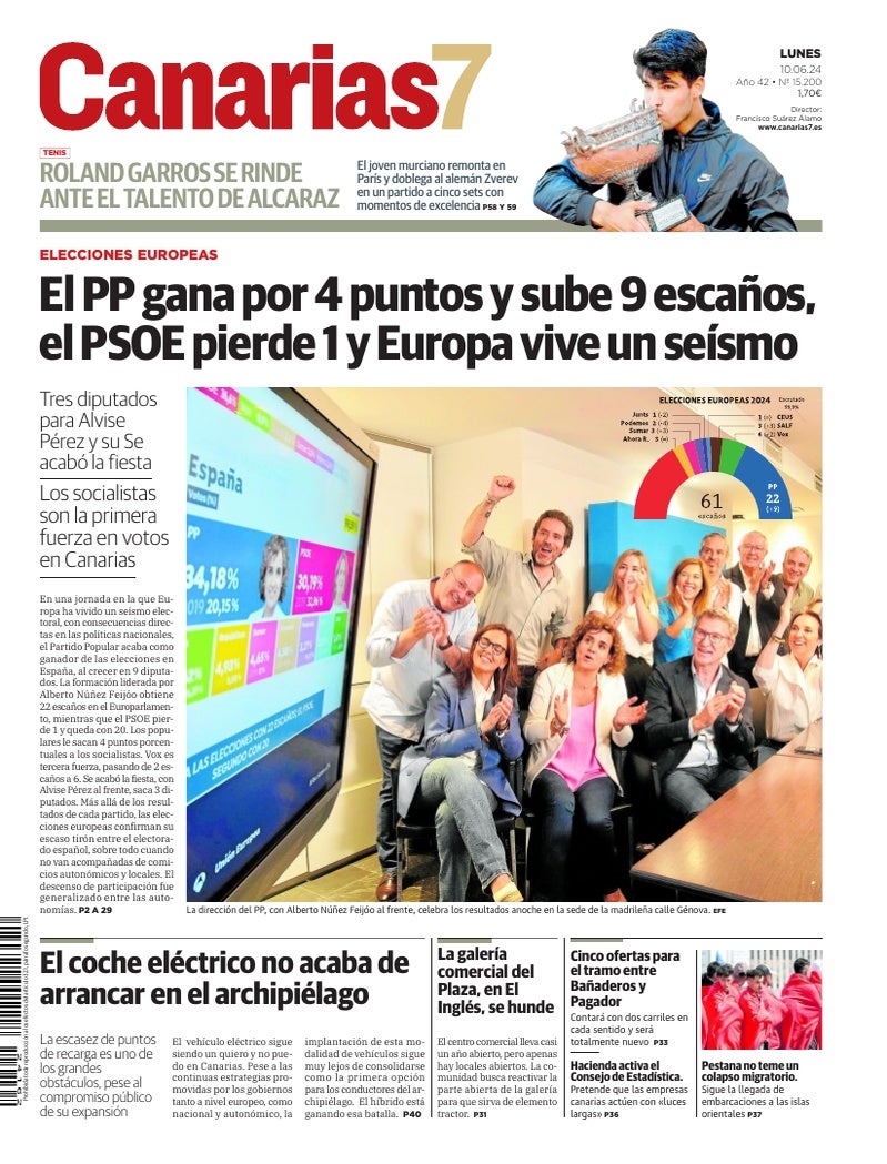 Portada Canarias7 10-06-2024